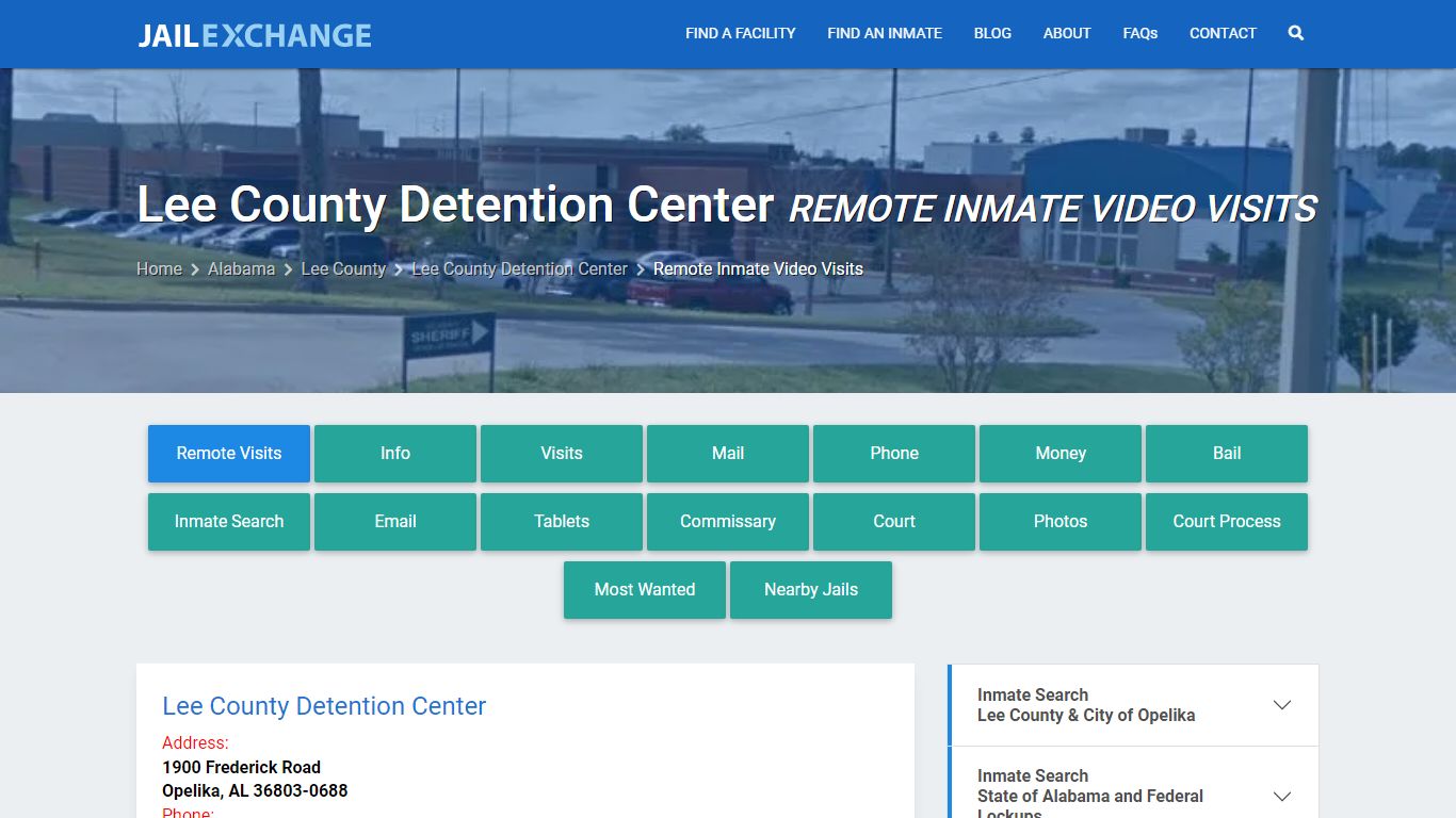 Video Visitation - Lee County Detention Center, AL - Jail Exchange